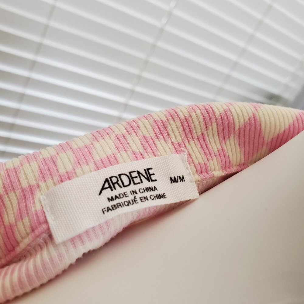 Ardene Trippy Pink Pattern Cropped Button Down Sh… - image 3